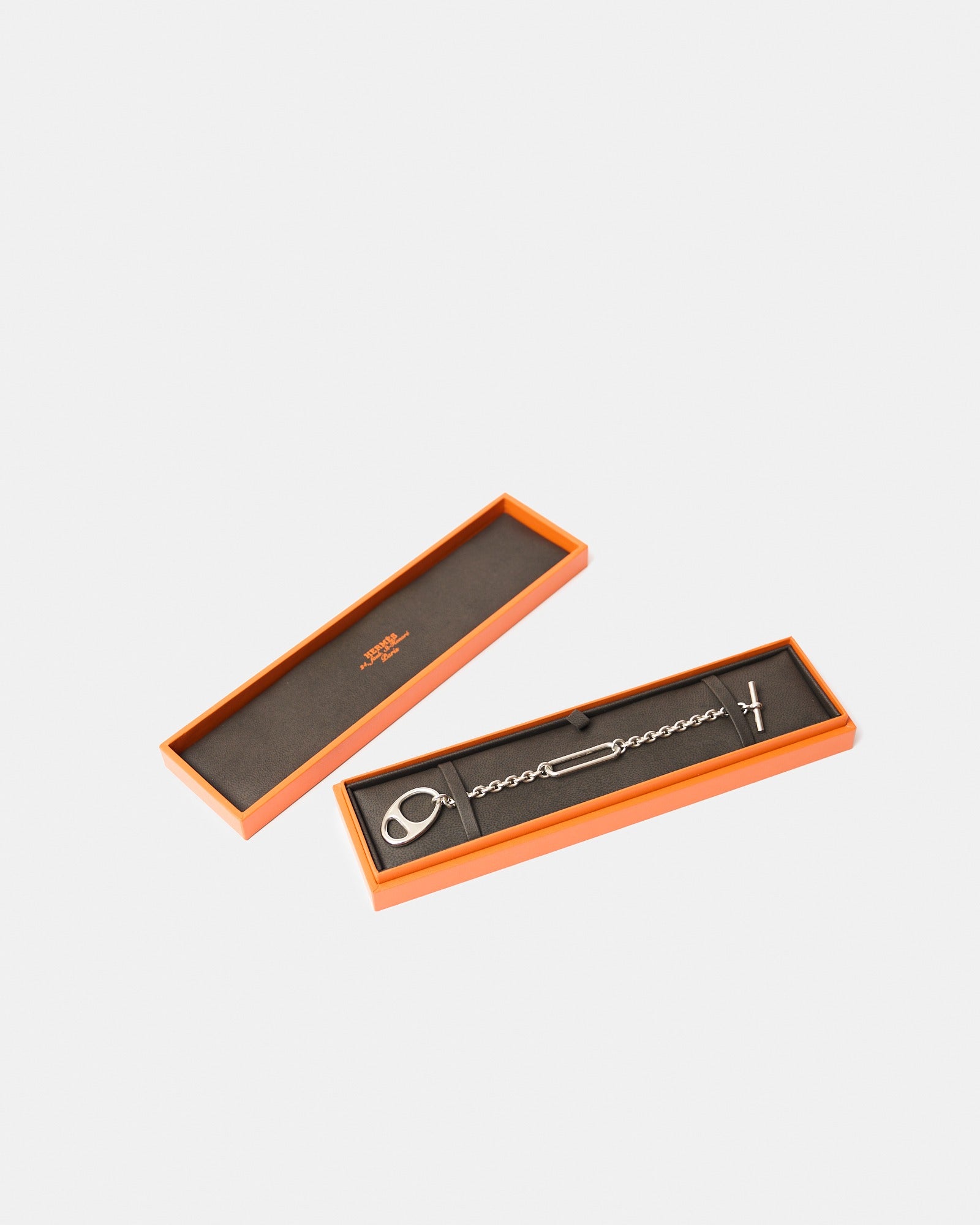 Hermès Silver Chain Bracelet