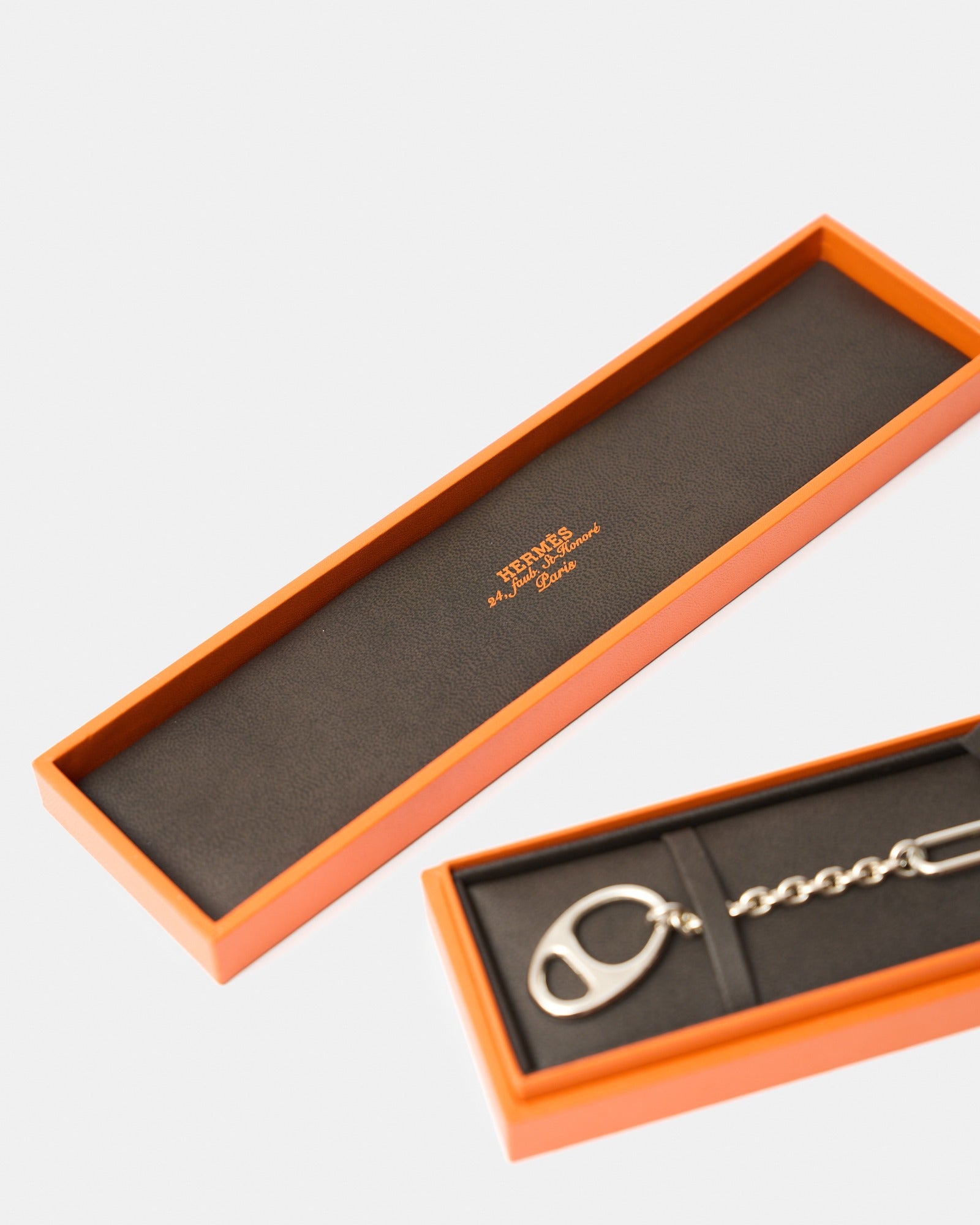 Hermès Silver Chain Bracelet