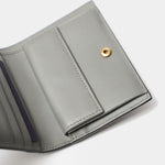 Prada Cloudy Gray Small Saffiano Wallet