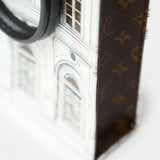 Louis Vuitton x Fornasetti Petit Sac Plat Black White