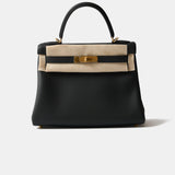 Hermès Kelly Retourne 28 Black Togo GHW