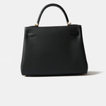 Hermès Kelly Retourne 28 Black Togo GHW