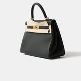Hermès Kelly Retourne 28 Black Togo GHW
