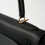 Hermès Kelly Retourne 28 Black Togo GHW