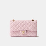 Chanel Classic Double Flap Medium Pink Caviar Gold-Tone Metal