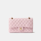 Chanel Classic Double Flap Medium Pink Caviar Gold-Tone Metal