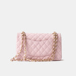 Chanel Classic Double Flap Medium Pink Caviar Gold-Tone Metal