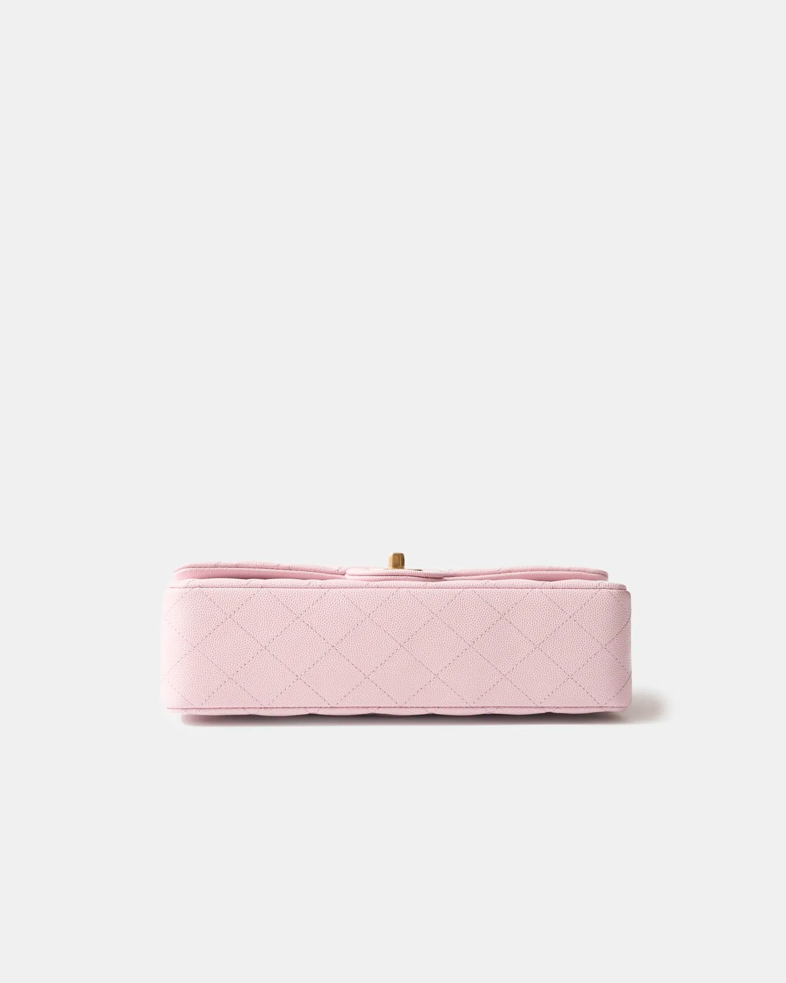 Chanel Classic Double Flap Medium Pink Caviar Gold-Tone Metal