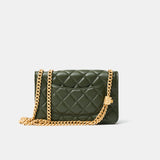 Chanel Wallet on Chain Olive Green Lambskin Gold-Tone Metal