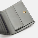 Prada Cloudy Gray Small Saffiano Wallet