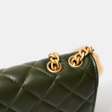 Chanel Wallet on Chain Olive Green Lambskin Gold-Tone Metal