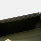 Chanel Wallet on Chain Olive Green Lambskin Gold-Tone Metal