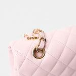 Chanel Classic Double Flap Medium Pink Caviar Gold-Tone Metal