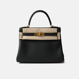 Hermès Kelly Retourne 28 Black Togo GHW