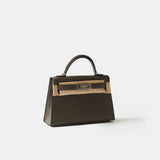 Hermès Mini Kelly 20 Etain Epsom PHW