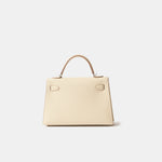 Hermès Mini Kelly 20 Craie Epsom PHW