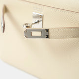 Hermès Mini Kelly 20 Craie Epsom PHW