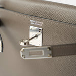 Hermès Mini Kelly 20 Etain Epsom PHW