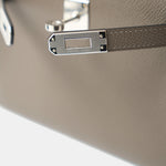 Hermès Mini Kelly 20 Etain Epsom PHW