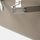 Hermès Mini Kelly 20 Etain Epsom PHW