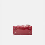 Dior Mini Lady Dior Red Vernis Bag Lambskin