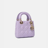 Dior Mini Lady Dior Lilac Bag Lambskin