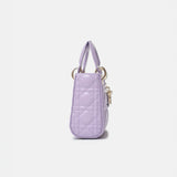 Dior Mini Lady Dior Lilac Bag Lambskin
