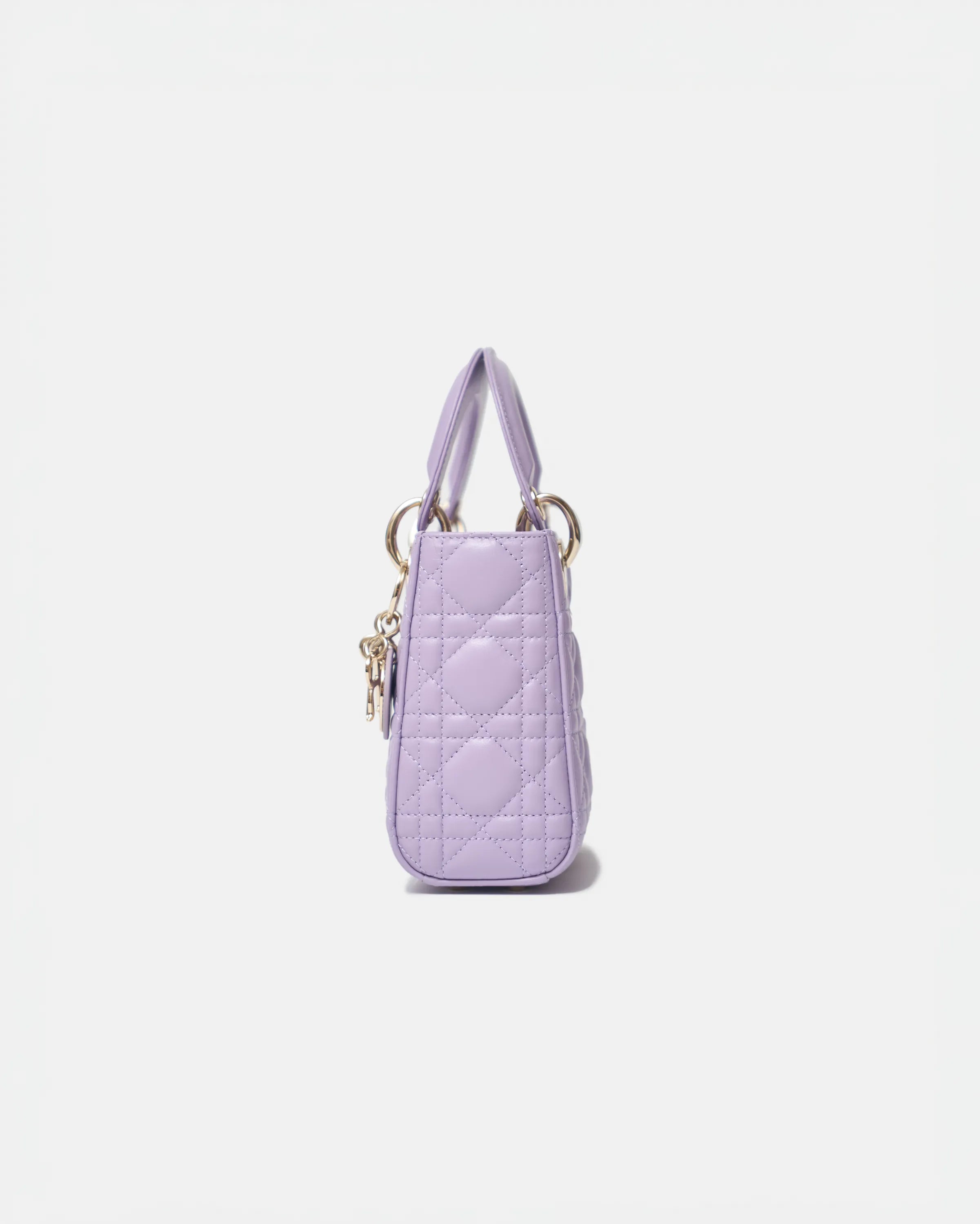 Dior Mini Lady Dior Lilac Bag Lambskin – Selectif Official