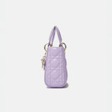 Dior Mini Lady Dior Lilac Bag Lambskin