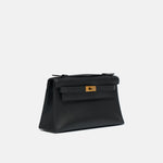 Hermès Kelly Pochette Black Swift GHW
