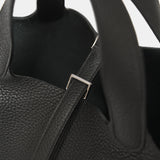 Hermès Picotin 18 Black Clemence PHW