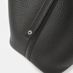 Hermès Picotin 18 Black Clemence PHW