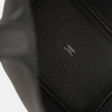 Hermès Picotin 18 Black Clemence PHW