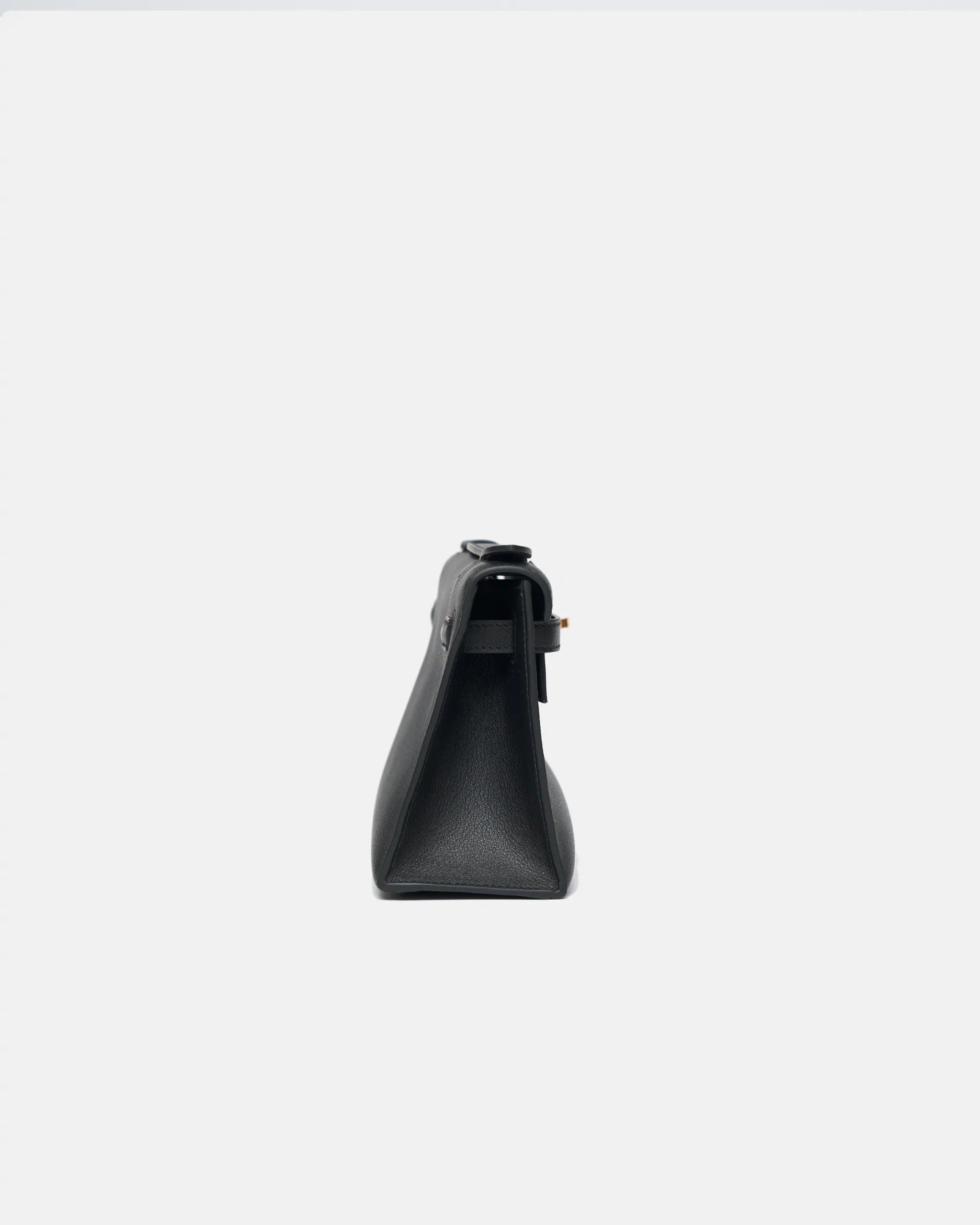 Hermès Kelly Pochette Black Swift GHW