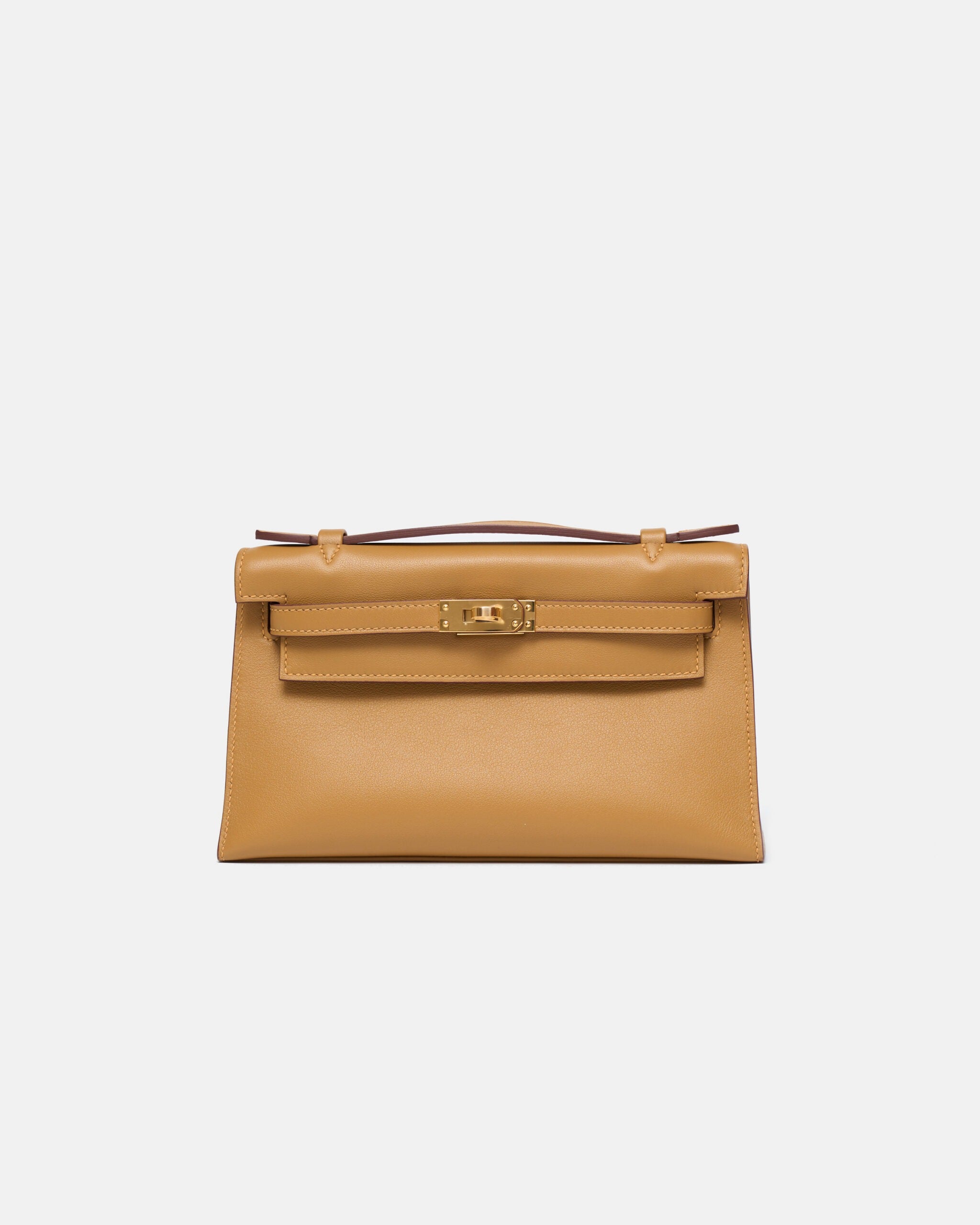 Hermès Kelly Pochette Chai Swift GHW
