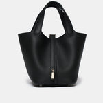 Hermès Mini Picotin 18 Caban Clemence PHW