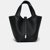 Hermès Mini Picotin 18 Caban Clemence PHW