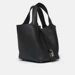 Hermès Picotin 18 Black Clemence PHW
