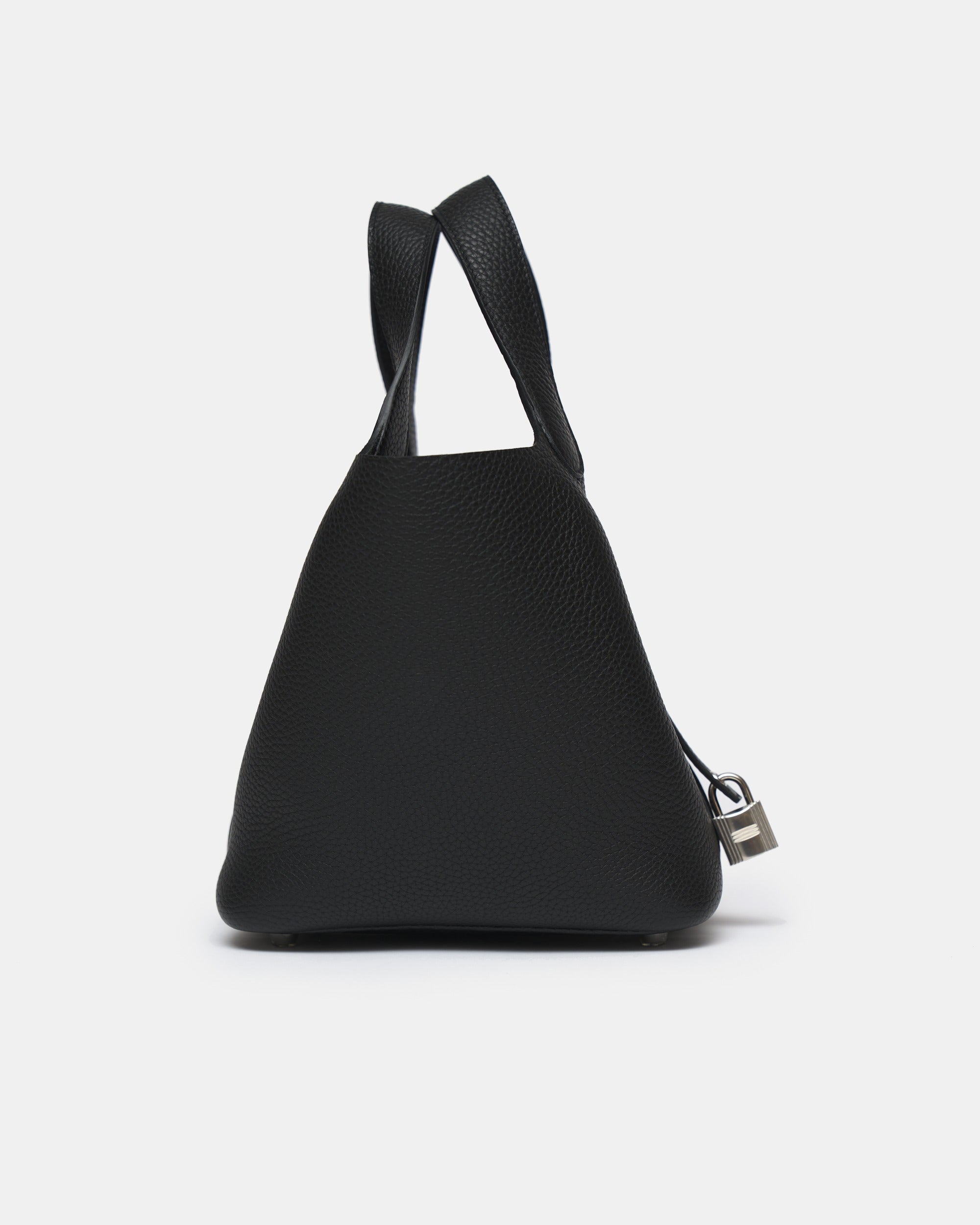 Hermès Picotin 18 Black Clemence PHW