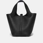 Hermès Picotin 18 Black Clemence PHW