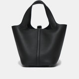 Hermès Picotin 18 Black Clemence PHW