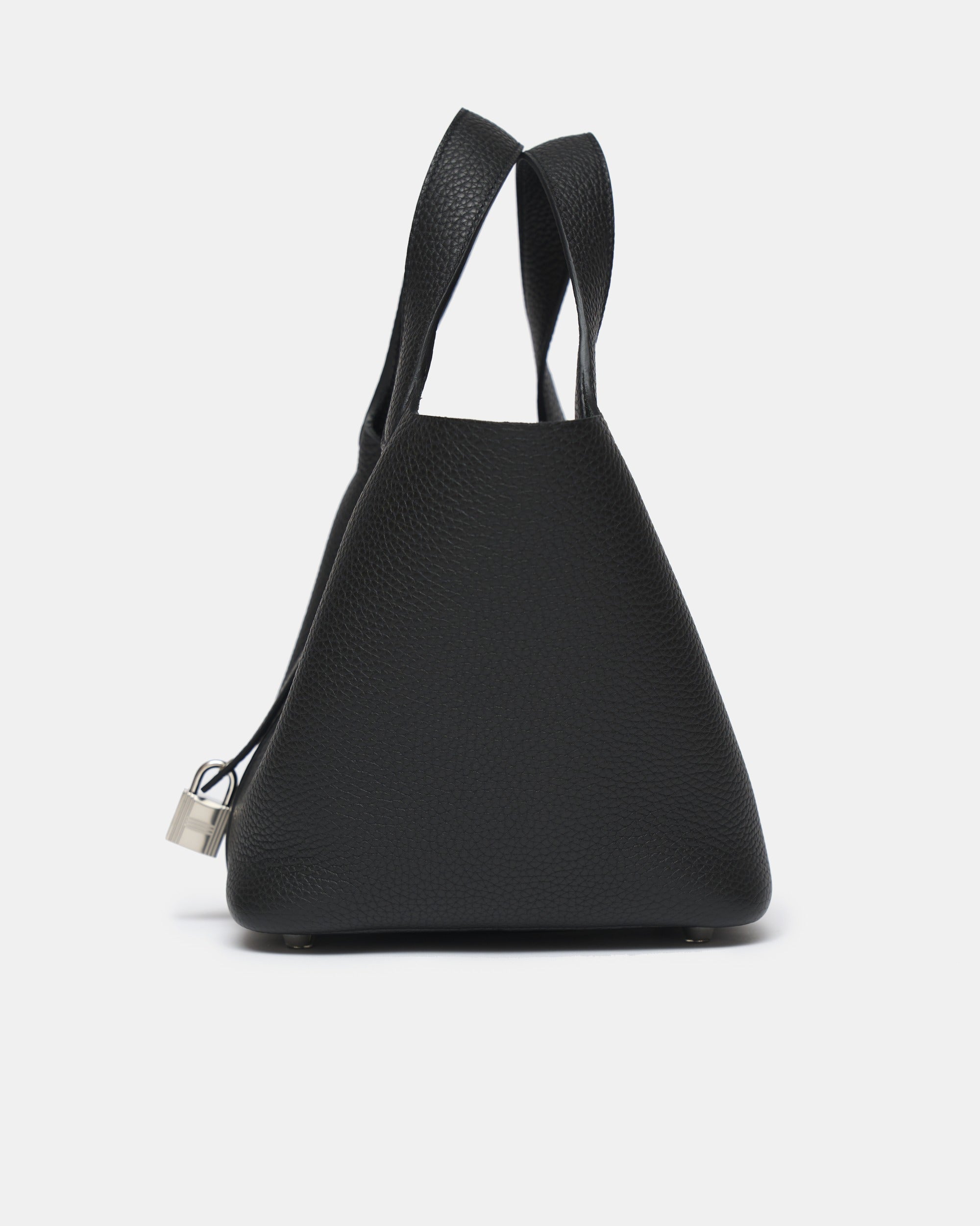 Hermès Picotin 18 Black Clemence PHW