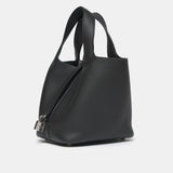 Hermès Picotin 18 Black Clemence PHW