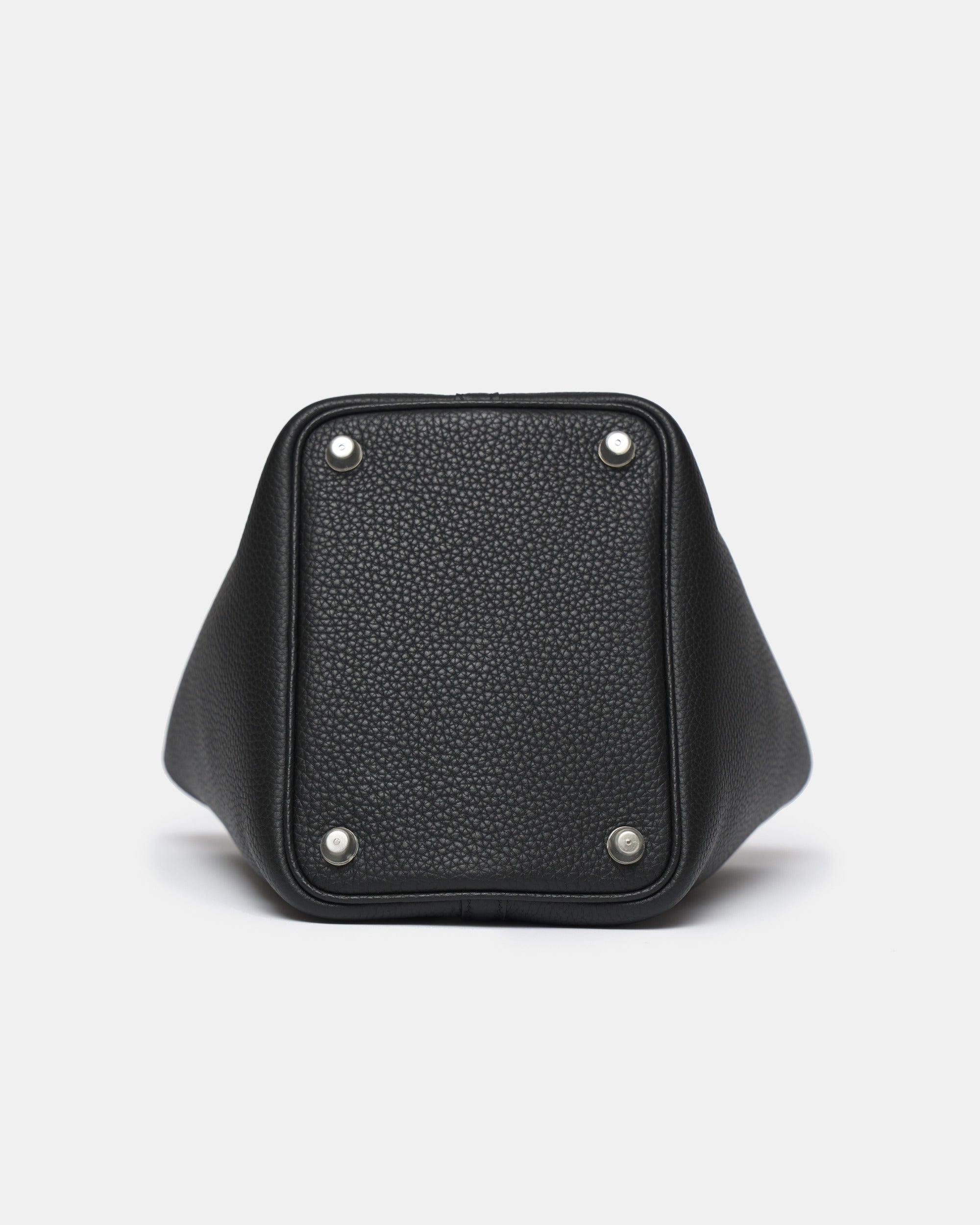 Hermès Picotin 18 Black Clemence PHW