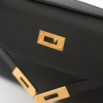 Hermès Kelly Pochette Black Swift GHW