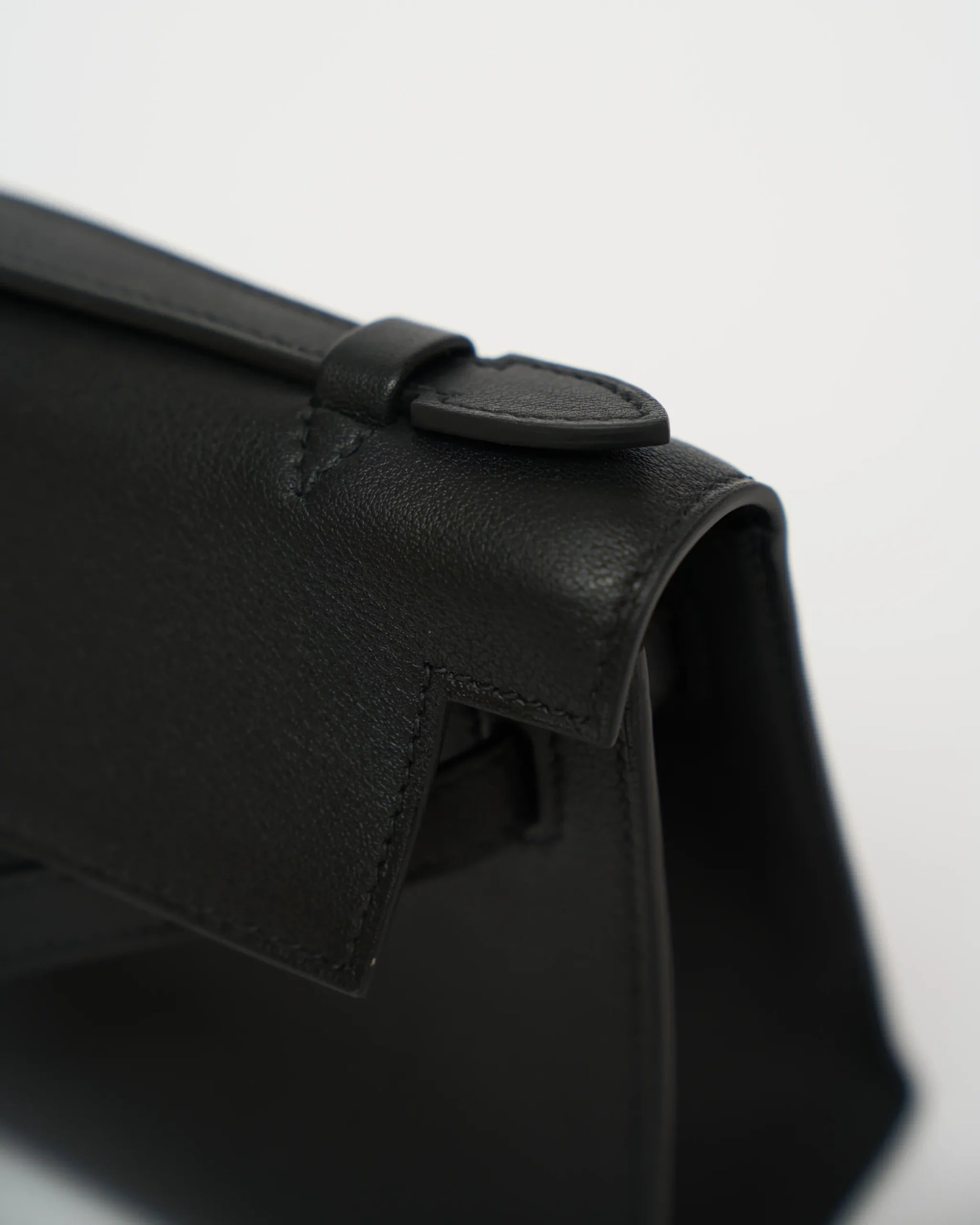 Hermès Kelly Pochette Black Swift GHW