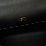 Hermès Kelly Pochette Black Swift GHW