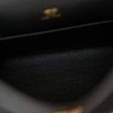 Hermès Kelly Pochette Black Swift GHW
