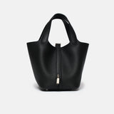 Hermès Mini Picotin 18 Caban Clemence PHW