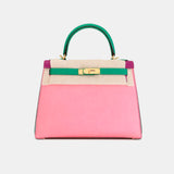 Hermès Kelly 28 Sellier Rose Confetti/Bamboo/Anemone Epsom GHW